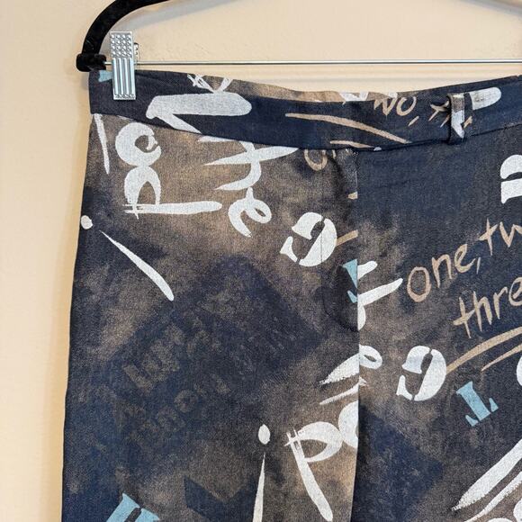 Tempo Paris Capri Pants Brown 10 - Picture 3 of 5